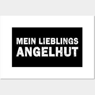 Mein Lieblings Angelhut Fischerhut Angeln See Idee Posters and Art